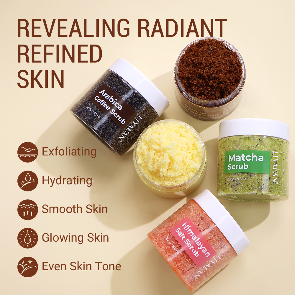 Sea Salt Body Scrub Exfoliatin - Sugar Scrub Coffee ulasan dan harga
