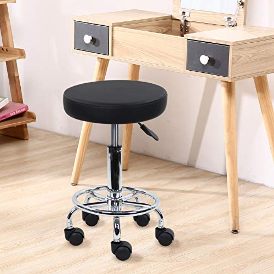 PU Leather Round Rolling Stool - Spa & Wellness Hotel Diament Ustroń Zdjęcia ulasan dan harga