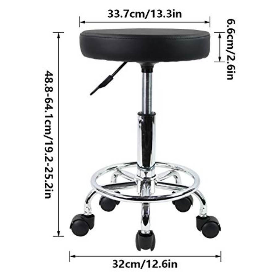 PU Leather Round Rolling Stool - Spa & Wellness Hotel Diament Ustroń Zdjęcia ulasan dan harga