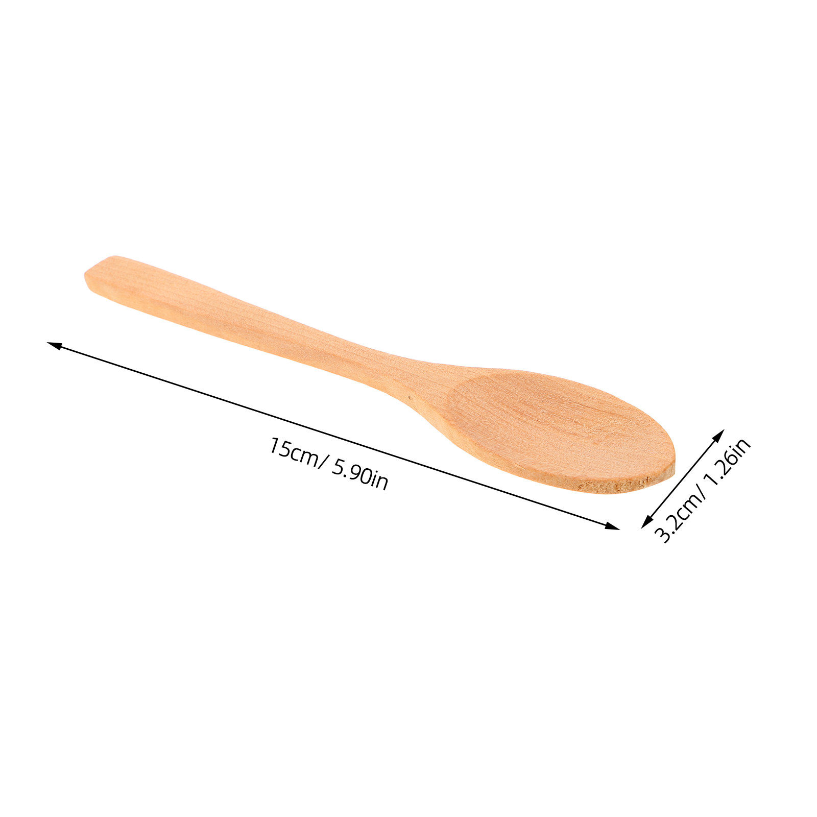 10Pcs Wooden Ice Cream Spoons  - Sugar Scrub Coffee ulasan dan harga